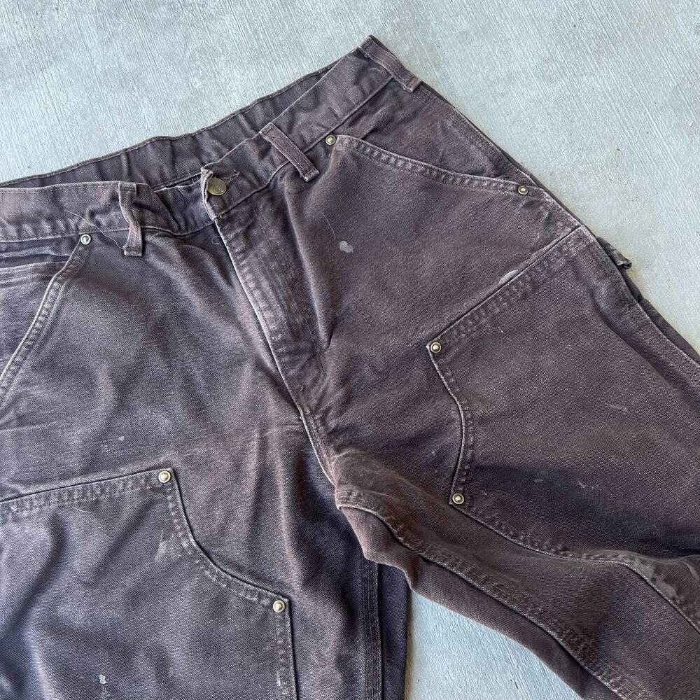 Carhartt brown double knee work wear carpenter pants - Picture 3 of 9